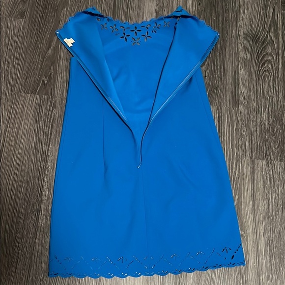 J. Crew Blue Buttoned Embellished Sheath Dress - Picture 8 of 9